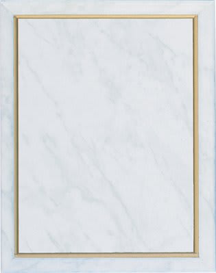 Example of contemporary white plaque
