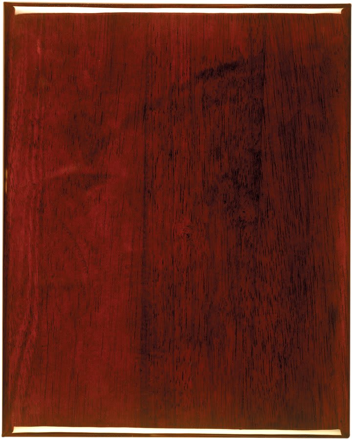 Example of rosewood piano-finish plaque