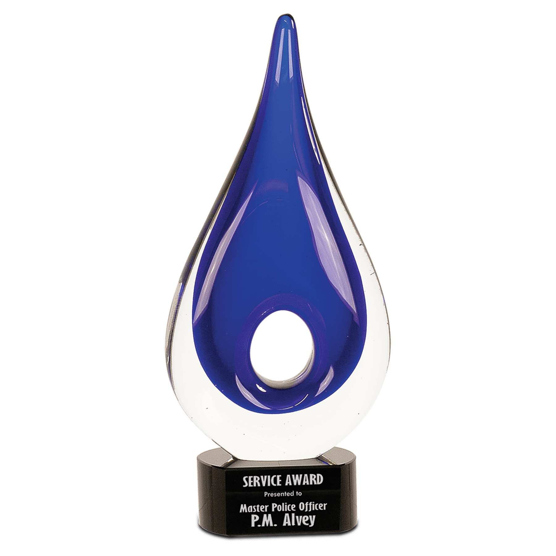 Example of glass circle award