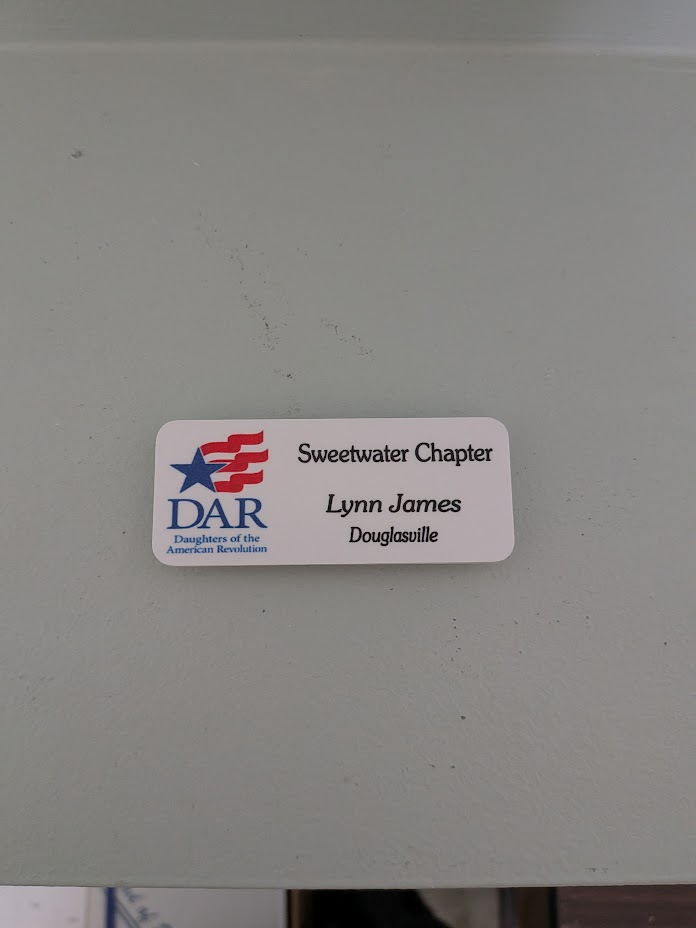 Example of organization & chapter badges
