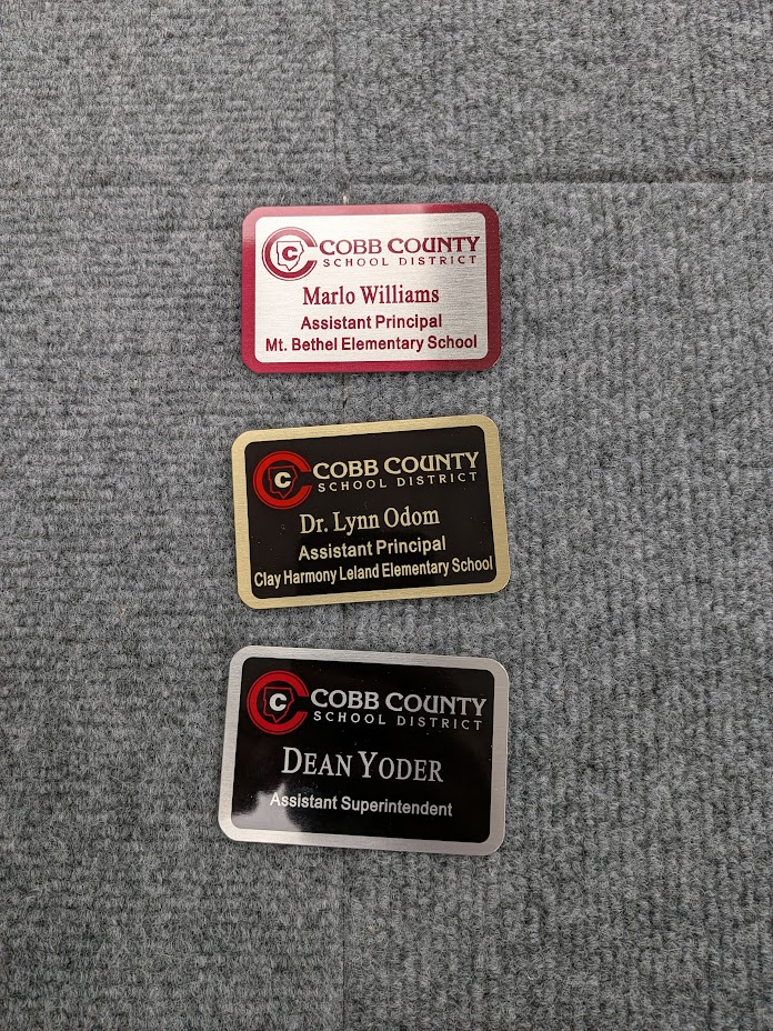 Example of premium framed badges