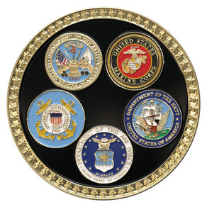 Example of texture tone military coin