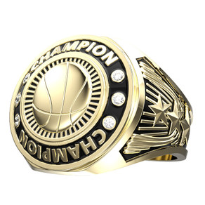 Example of assembled star ring